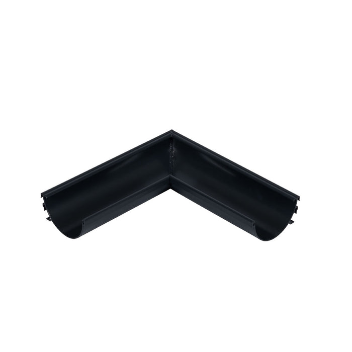 Alumasc Aqualine - Half Round Extruded Aluminium 90 Degrees Internal Angle - Aluminium Gutters Direct