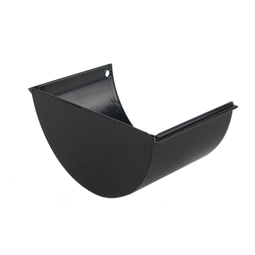 Alumasc AX SnapFix - Beaded Half Round Extruded Aluminium Stop End - Aluminium Gutters Direct