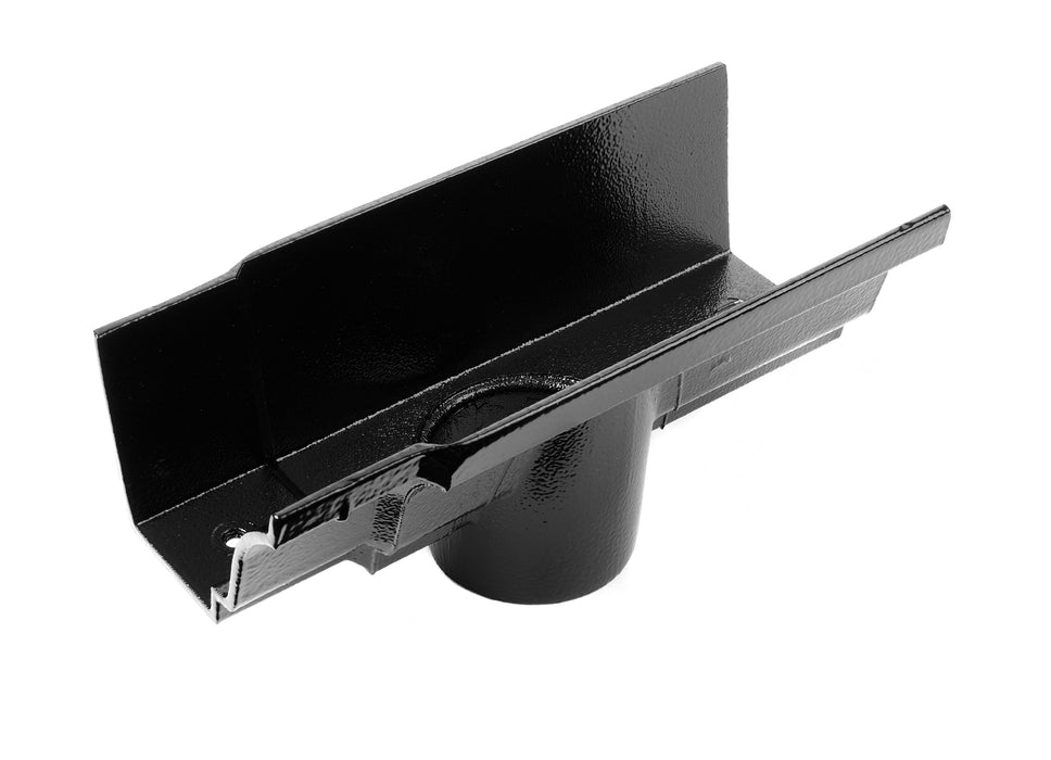 Alumasc Heritage - Moulded Cast Aluminium Running Outlet Single Spigot - Aluminium Gutters Direct