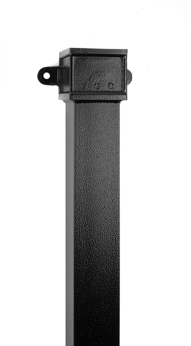 Alumasc Heritage - Square Cast Aluminium Socketed Downpipe Eared - Aluminium Gutters Direct