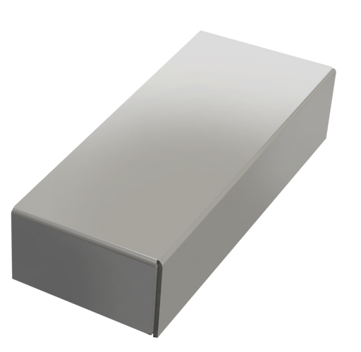 Alumasc Skyline Aluminium Coping - Closed Stop End - Aluminium Gutters Direct