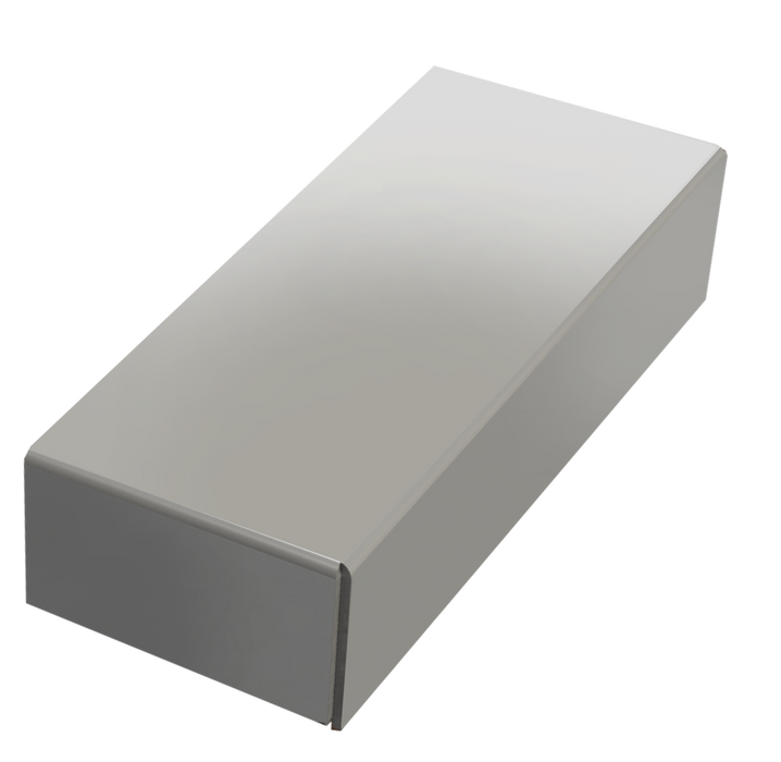 Alumasc Skyline Aluminium Coping - Closed Stop End - Aluminium Gutters Direct