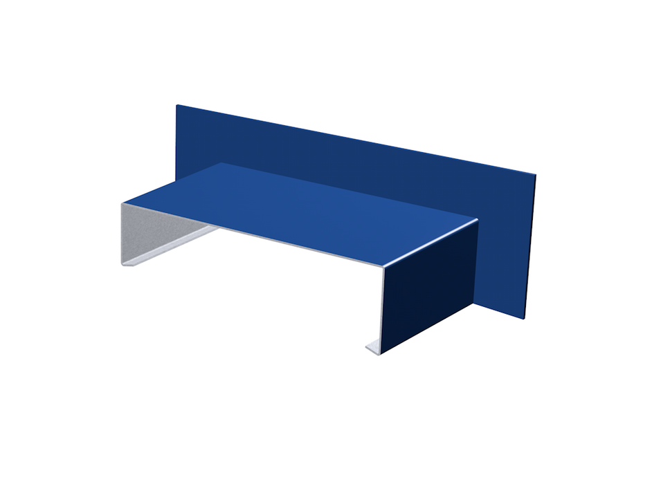 Alumasc Skyline Aluminium Sloping Coping - Upstand Right Hand Stop End - Aluminium Gutters Direct