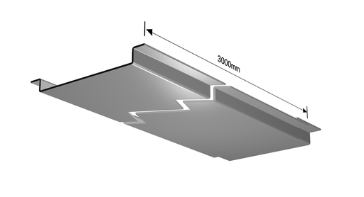 Alumasc Skyline Soffit SOF4 - 4 Bend x 3 Metre - Aluminium Gutters Direct