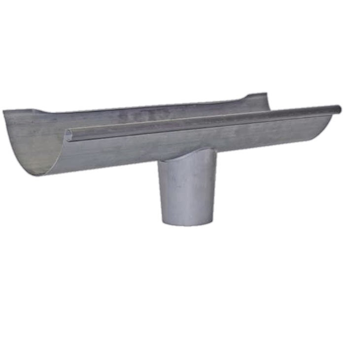 Alumasc Infinity Quartz Zinc - Half Round Gutter Pre Fabricated Outlet 125m - Aluminium Gutters Direct