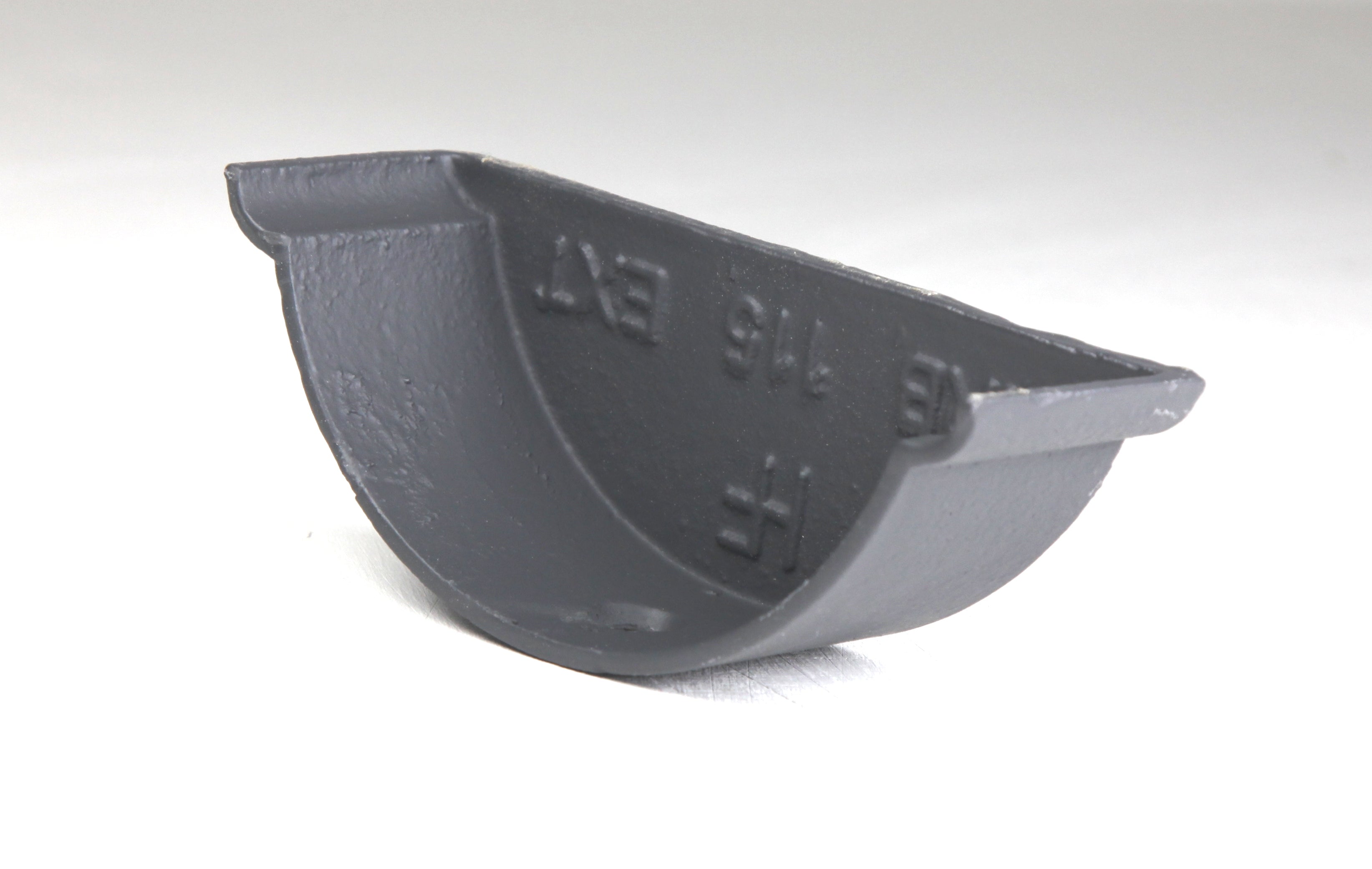 Hargreaves - Cast Iron Beaded HR Guttering (100mm-150mm) External Stopend - Aluminium Gutters Direct