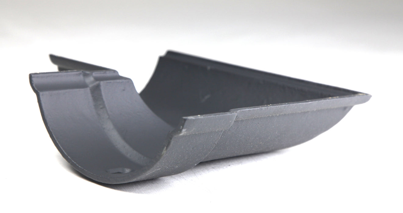 Hargreaves - Cast Iron Beaded HR Guttering (100mm-150mm) LH/RH 90 Degree Angle - Aluminium Gutters Direct