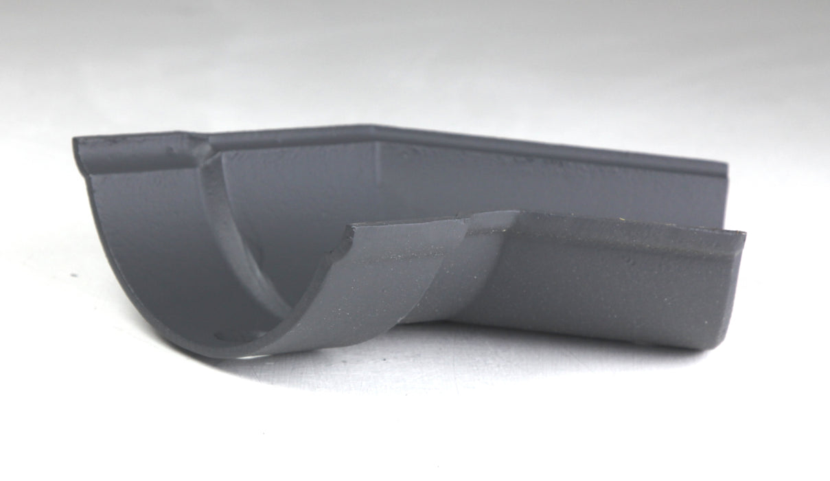 Hargreaves - Cast Iron Beaded HR Guttering (100mm-150mm) LH/RH 135 Degree Angle - Aluminium Gutters Direct