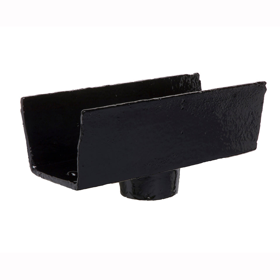 Hargreaves - Cast Iron Box Guttering (100x75mm) 75mm Outlet - Aluminium Gutters Direct