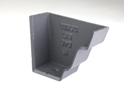 Hargreaves - Cast Iron G46 Guttering (100x75mm-125x100mm) External Stopend - Aluminium Gutters Direct