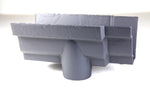 Hargreaves - Cast Iron G46 Guttering (100x75mm-125x100mm) Outlet - Aluminium Gutters Direct