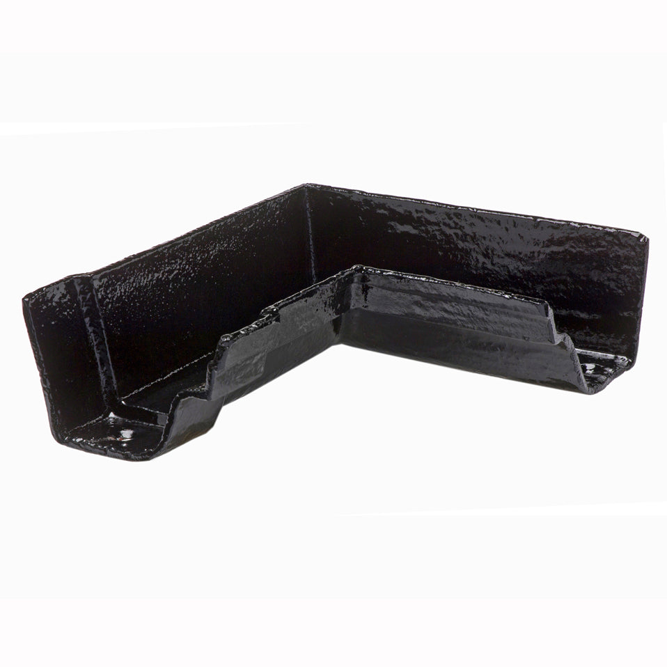 Hargreaves - Cast Iron Notts Ogee Guttering (115mm) Internal 90 Degree Angle - Aluminium Gutters Direct
