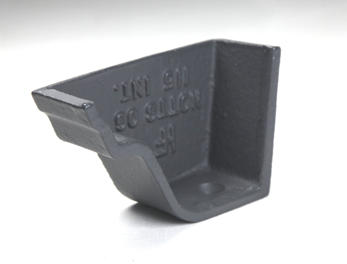Hargreaves - Cast Iron Notts Ogee Guttering (115mm) Internal Stopend - Aluminium Gutters Direct
