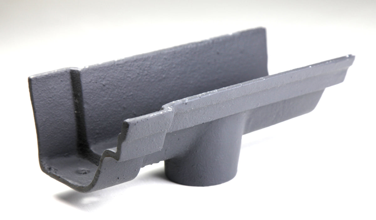 Hargreaves - Cast Iron Notts Ogee Guttering (115mm) 75mm Outlet - Aluminium Gutters Direct