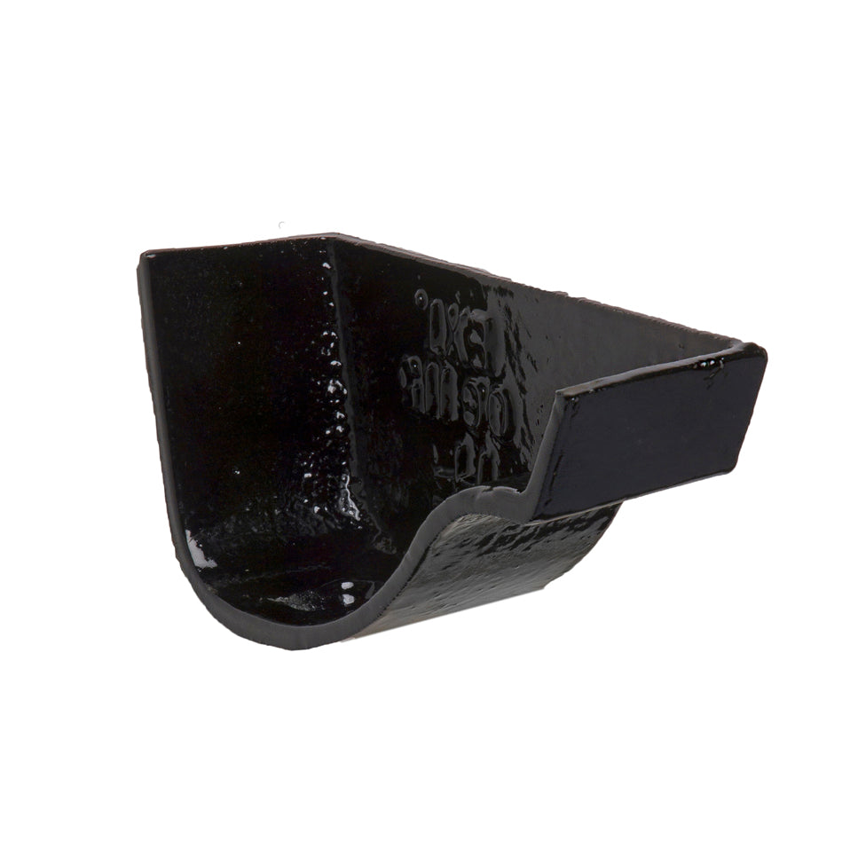 Hargreaves - Cast Iron Ogee Guttering (100mm-125mm) External Stopend - Aluminium Gutters Direct