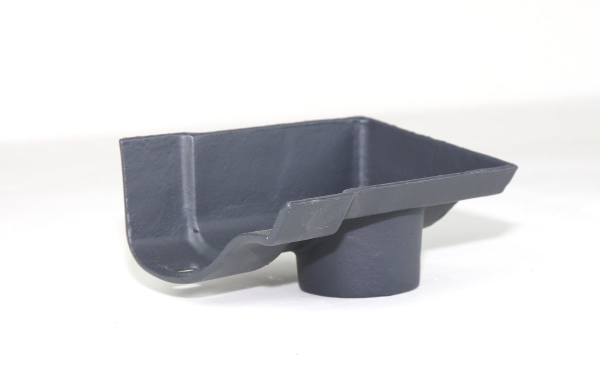 Hargreaves - Cast Iron Ogee Guttering (100mm-125mm) External Dropend - Aluminium Gutters Direct