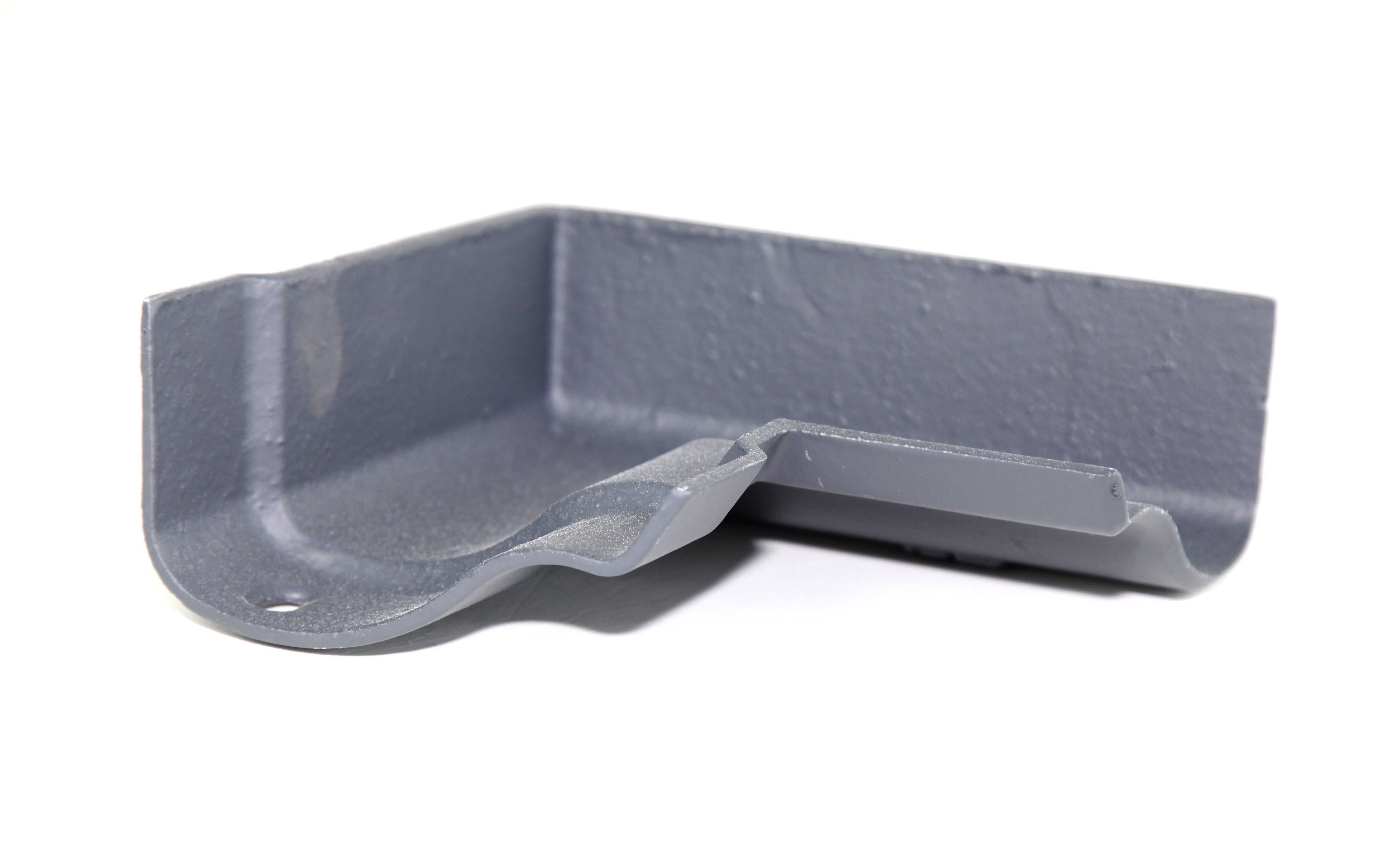 Hargreaves - Cast Iron Ogee Guttering (100mm-125mm) Internal 90 Degree Angle - Aluminium Gutters Direct
