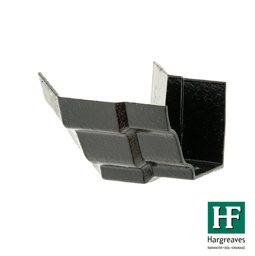 Hargreaves - Cast Iron H16 Guttering (125x100mm-150x100mm) External 135 Degree Angle - Aluminium Gutters Direct