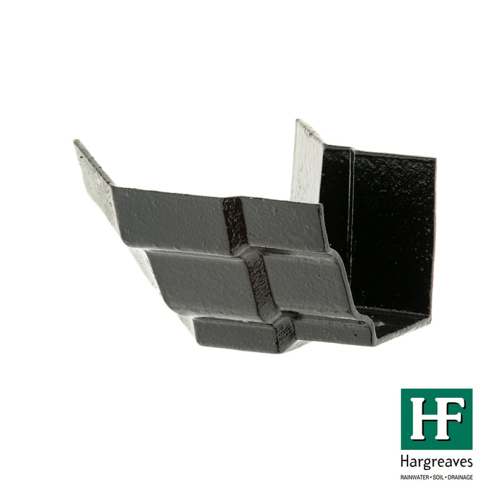 Hargreaves - Cast Iron H16 Guttering (125x100mm-150x100mm) External 135 Degree Angle - Aluminium Gutters Direct