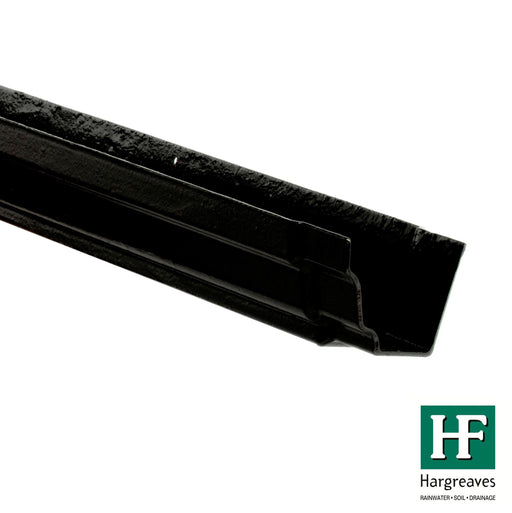 Hargreaves - Cast Iron H16 Guttering (125x100mm-150x100mm) 1.8m Length - Aluminium Gutters Direct