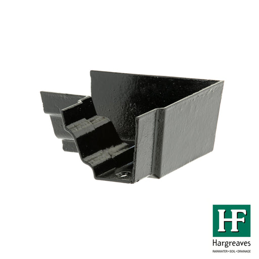 Hargreaves - Cast Iron H16 Guttering (125x100mm-150x100mm) Internal 90 Degree Angle - Aluminium Gutters Direct