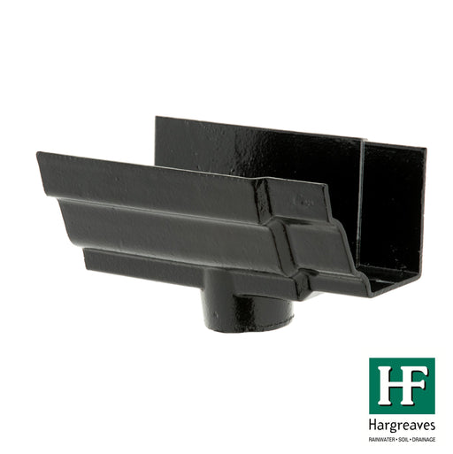 Hargreaves - Cast Iron H16 Guttering (125x100mm-150x100mm) Outlet - Aluminium Gutters Direct