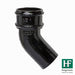 Hargreaves - Cast Iron Round Downpipe (65mm-150mm) 135 Degree Bend - Aluminium Gutters Direct