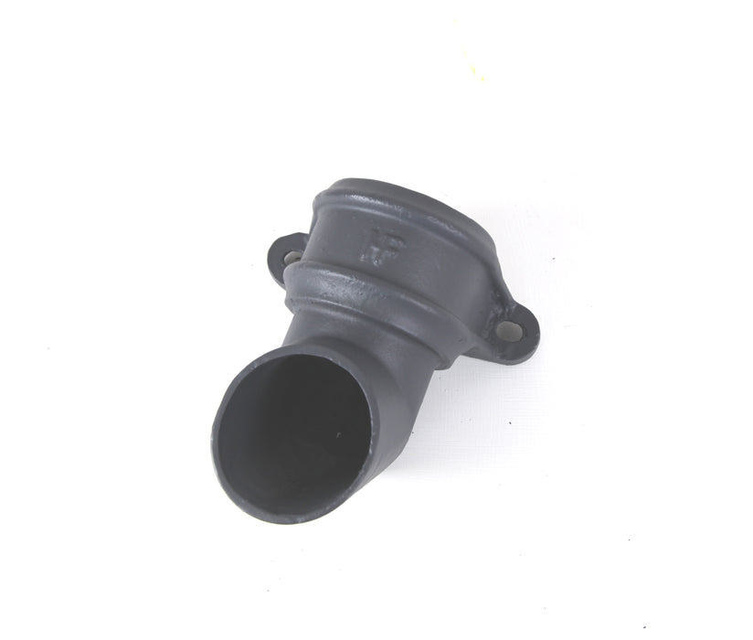 Hargreaves - Cast Iron Round Downpipe (65mm-150mm) Eared Shoe - Aluminium Gutters Direct