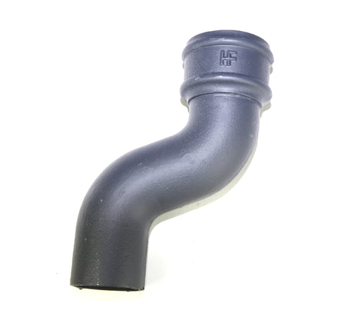 Hargreaves - Cast Iron Round Downpipe (65mm-150mm) 115mm Offset - Aluminium Gutters Direct