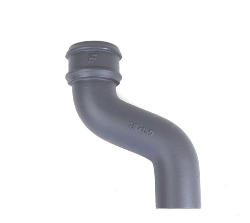 Hargreaves - Cast Iron Round Downpipe (65mm-150mm) 150mm Offset - Aluminium Gutters Direct
