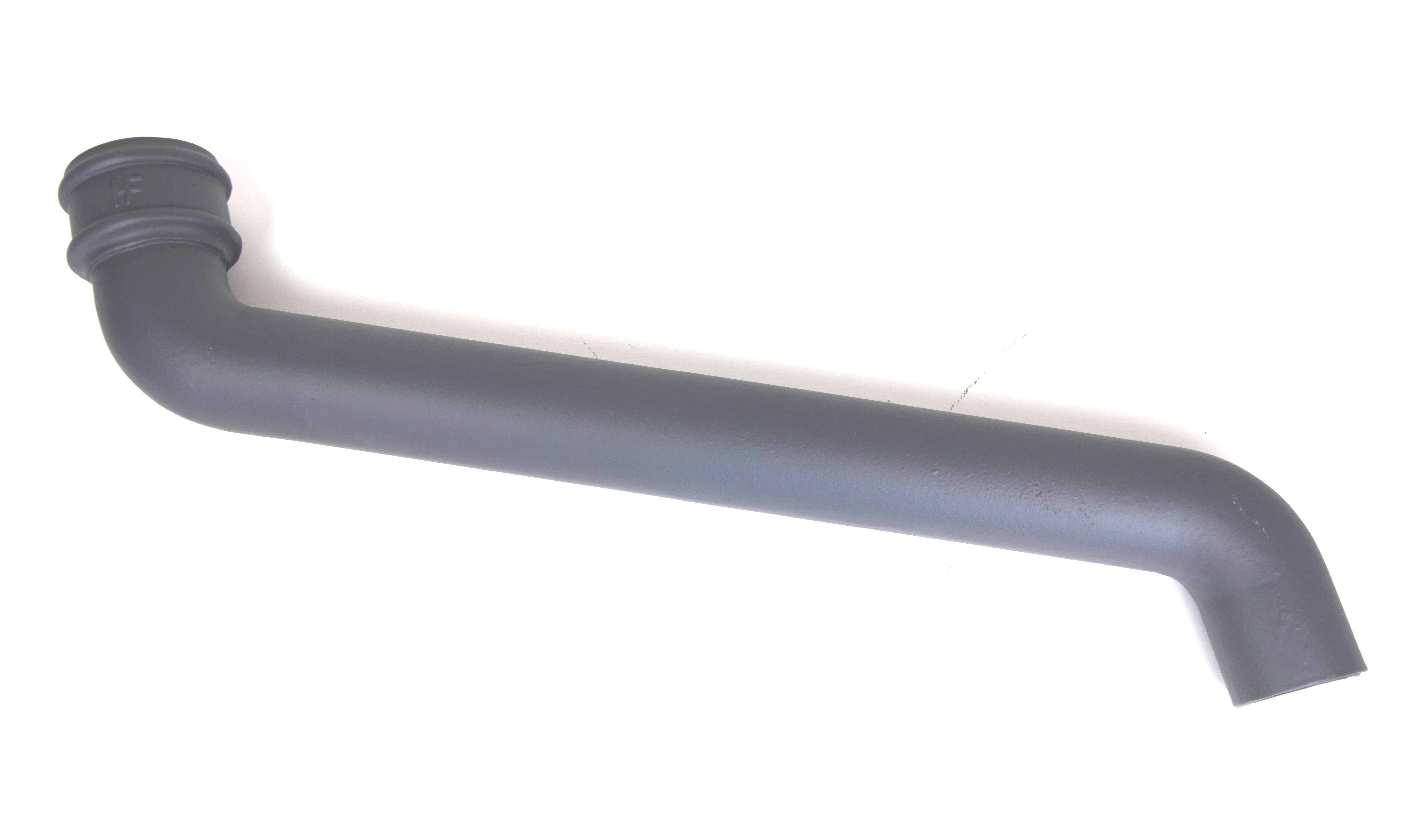 Hargreaves - Cast Iron Round Downpipe (65mm-150mm) 533mm Offset - Aluminium Gutters Direct