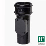 Hargreaves - Cast Iron Round Downpipe (65mm-150mm) Access Point - Aluminium Gutters Direct