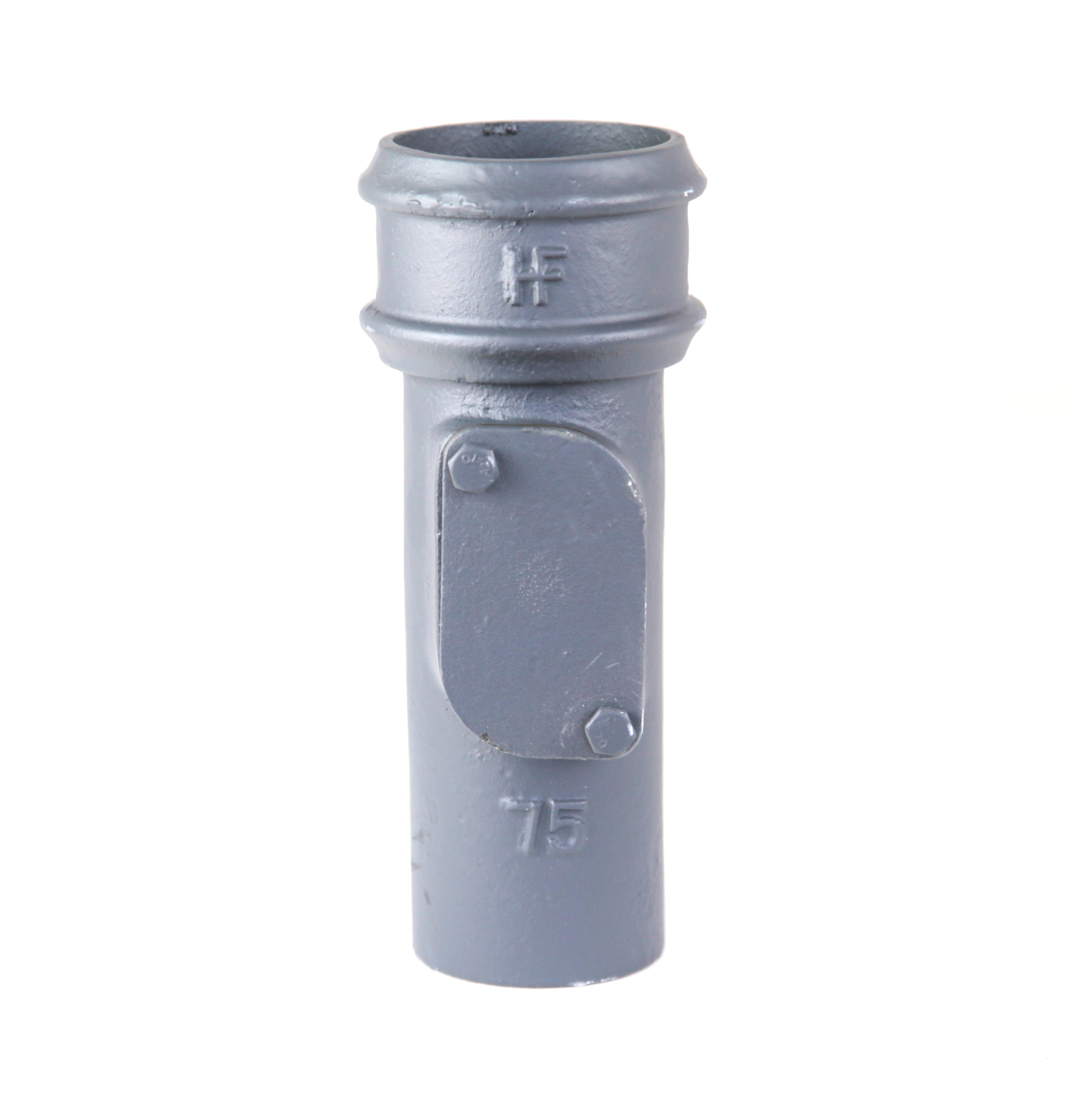 Hargreaves - Cast Iron Round Downpipe (65mm-150mm) Access Point - Aluminium Gutters Direct