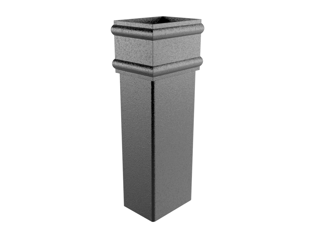 ARP Colonnade - 101x76mm Rectangular Cast Collared Downpipe (0.5-3m) Lengths - Aluminium Gutters Direct