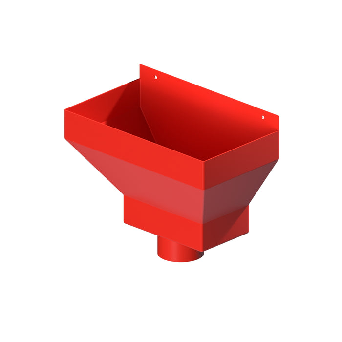 Dales Contemporary Round 76.2mm Dia Downpipe - Standard Hopper 30 mm Offset