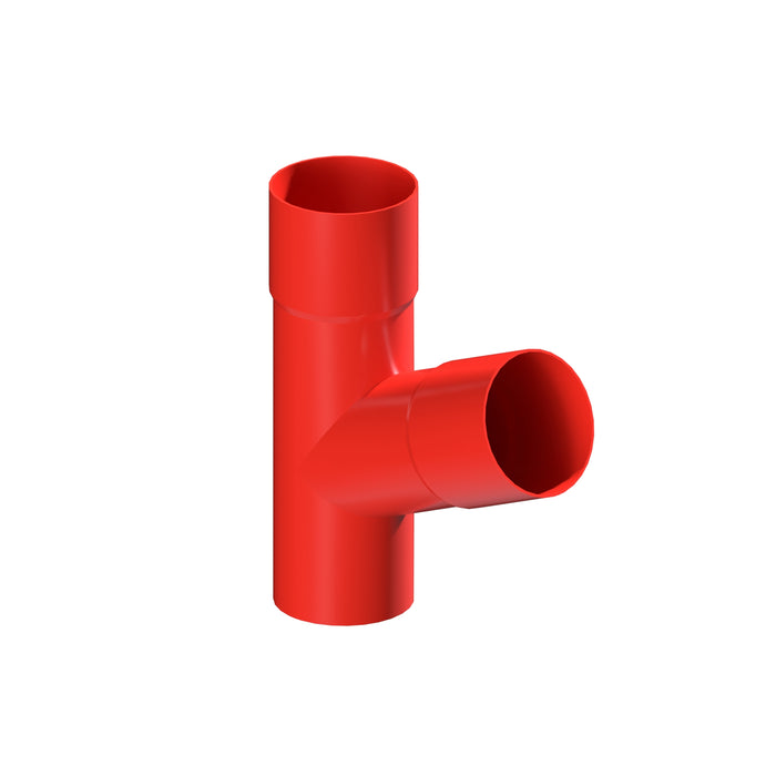 Dales Contemporary Round 76.2mm Dia Downpipe - 112.5 Degree Pipe Branch CW Socket