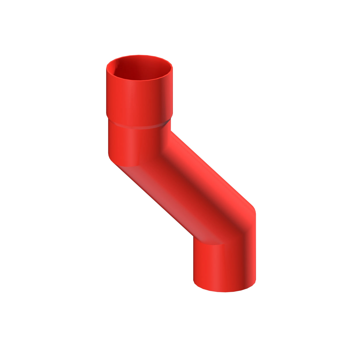 Dales Contemporary Round 76.2mm Dia Downpipe - Pipe Offset 135 Degree (150mm Projection) CW Socket