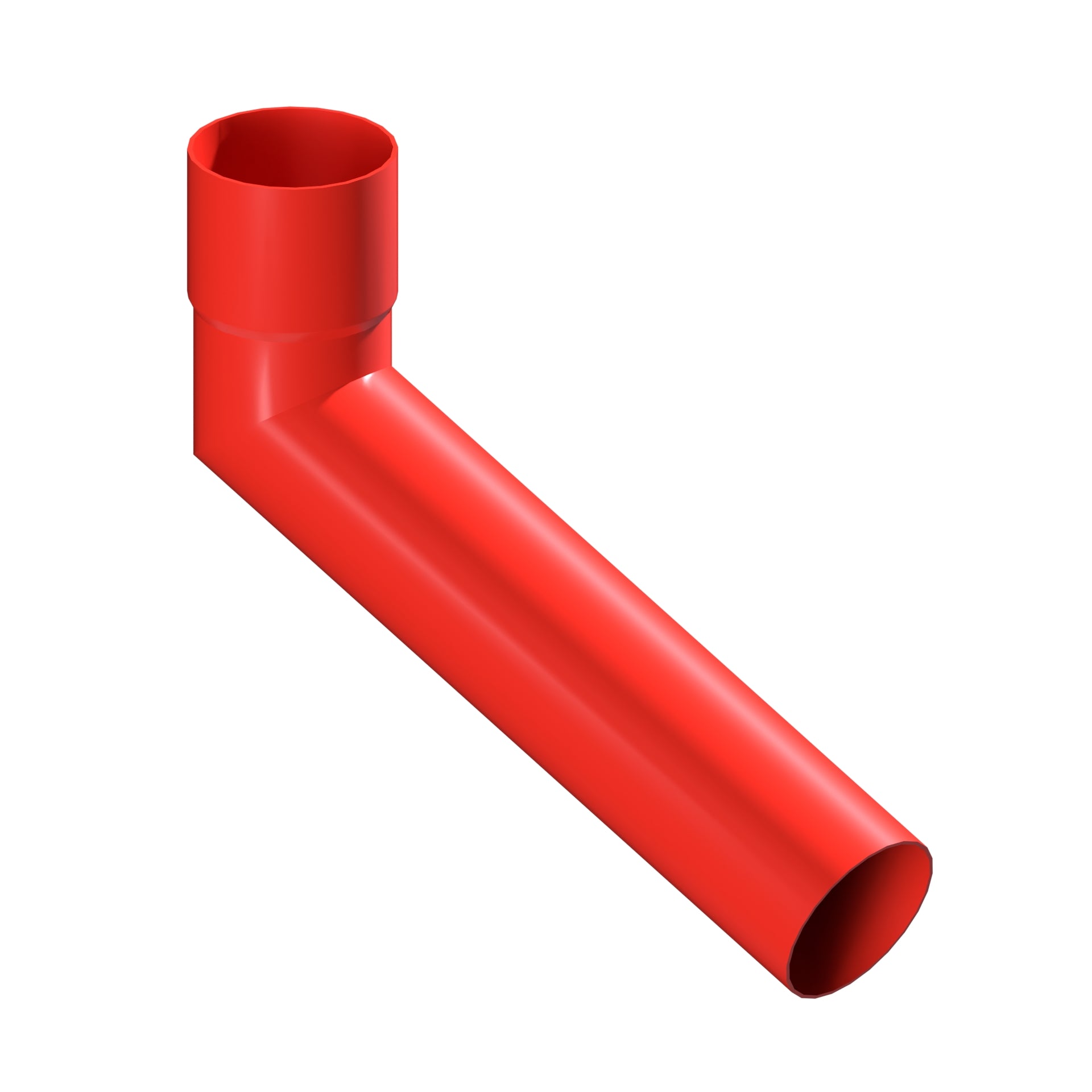 Dales Contemporary Round 76.2mm Dia Downpipe - Long Tailed Elbow 112.5 Degree (300mm Projection) CW Socket