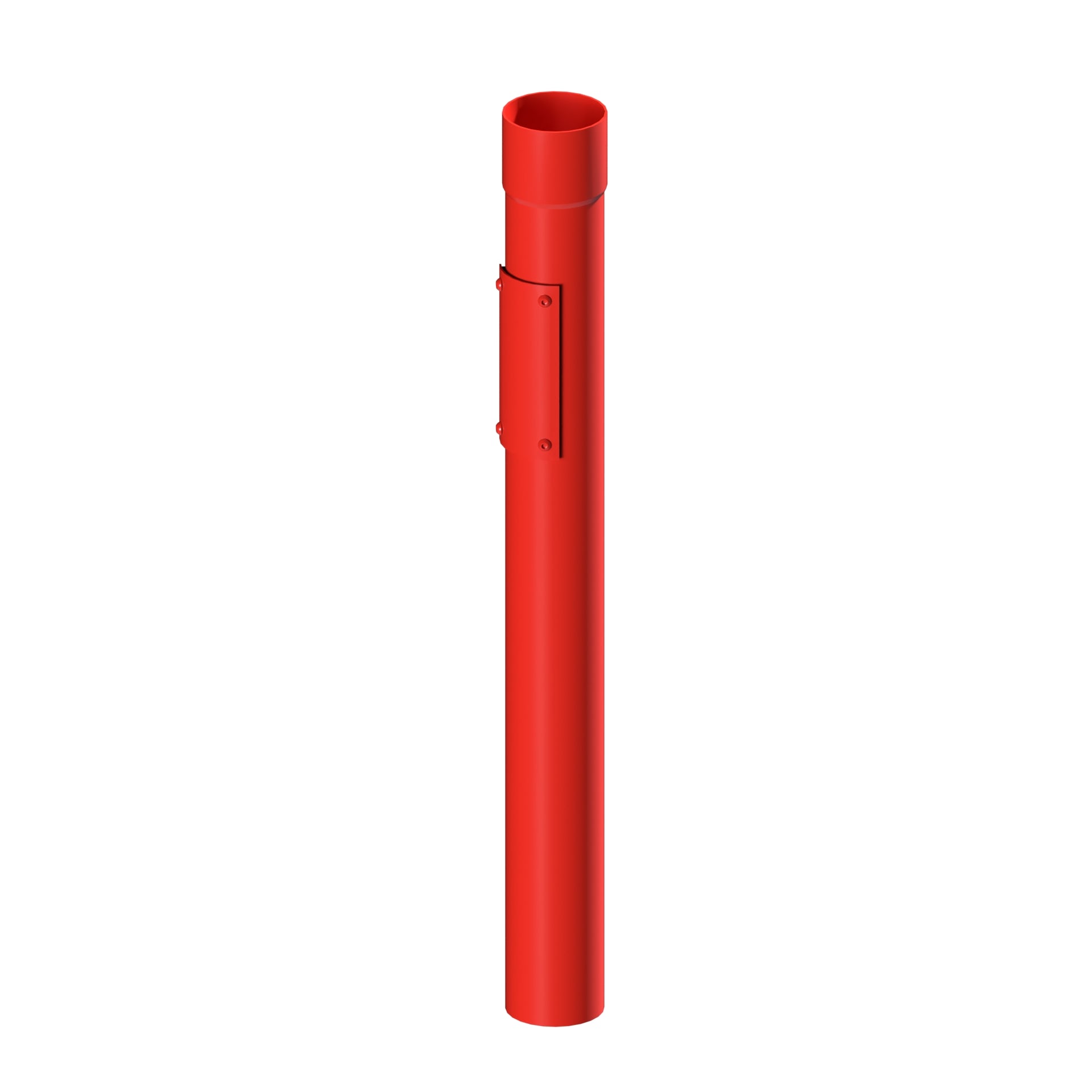 Dales Contemporary Round 76.2mm Dia Downpipe - Rodding Access 750mm Long CW Socket & Cover Plate
