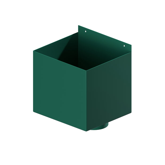 Dales Contemporary Round 101.6mm Dia Downpipe - Box Hopper 250x225x225mm