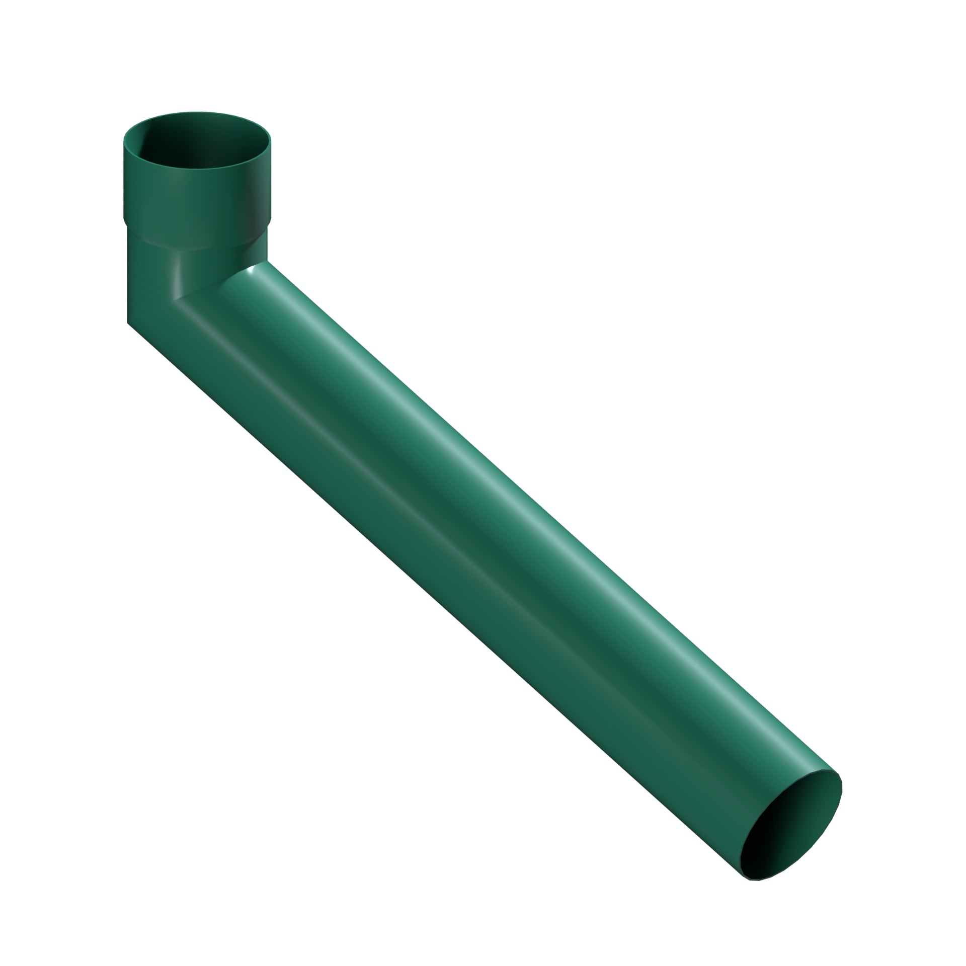 Dales Contemporary Round 101.6mm Dia Downpipe - Long Tailed Elbow 112.5 Degree (600mm Projection) CW Socket