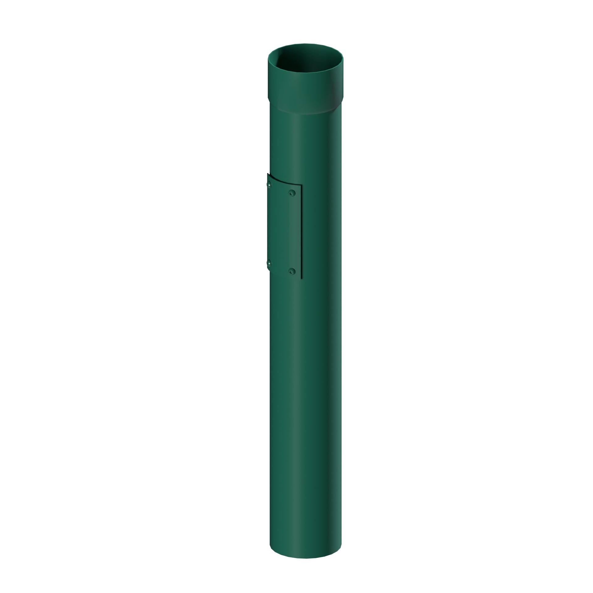 Dales Contemporary Round 101.6mm Dia Downpipe - Rodding Access 750mm Long CW Socket & Cover Plate