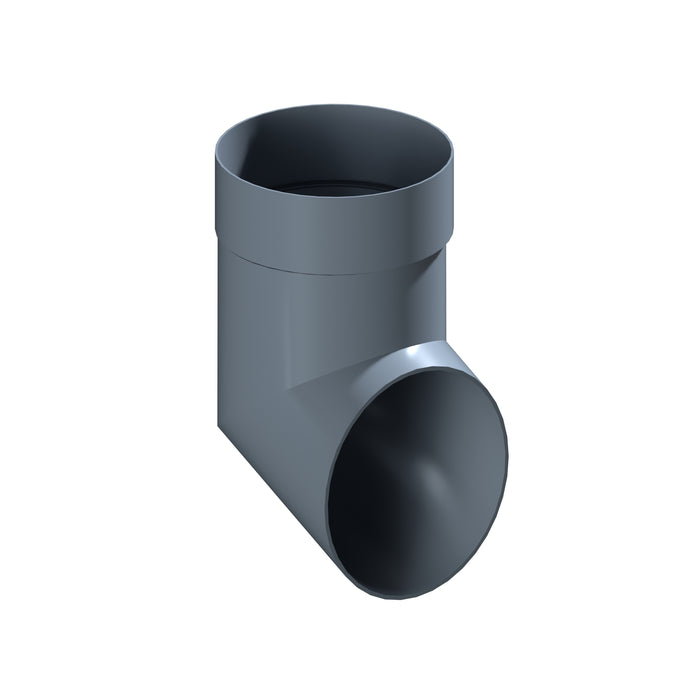 Dales Contemporary Round 152.4mm Dia Downpipe - 112.5 Degree Pipe Shoe CW Socket