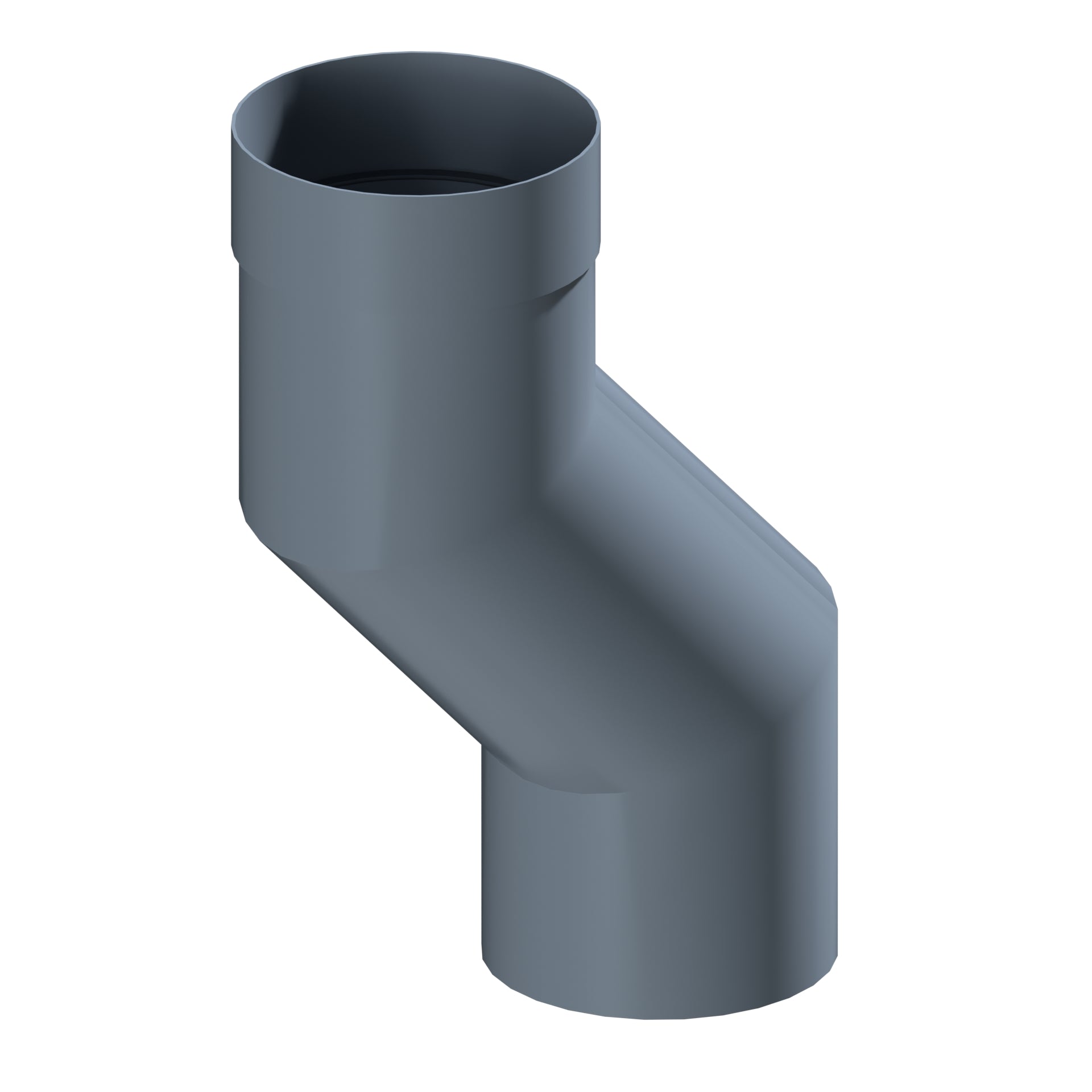 Dales Contemporary Round 152.4mm Dia Downpipe - Pipe Offset 135 Degree (150mm Projection) CW Socket
