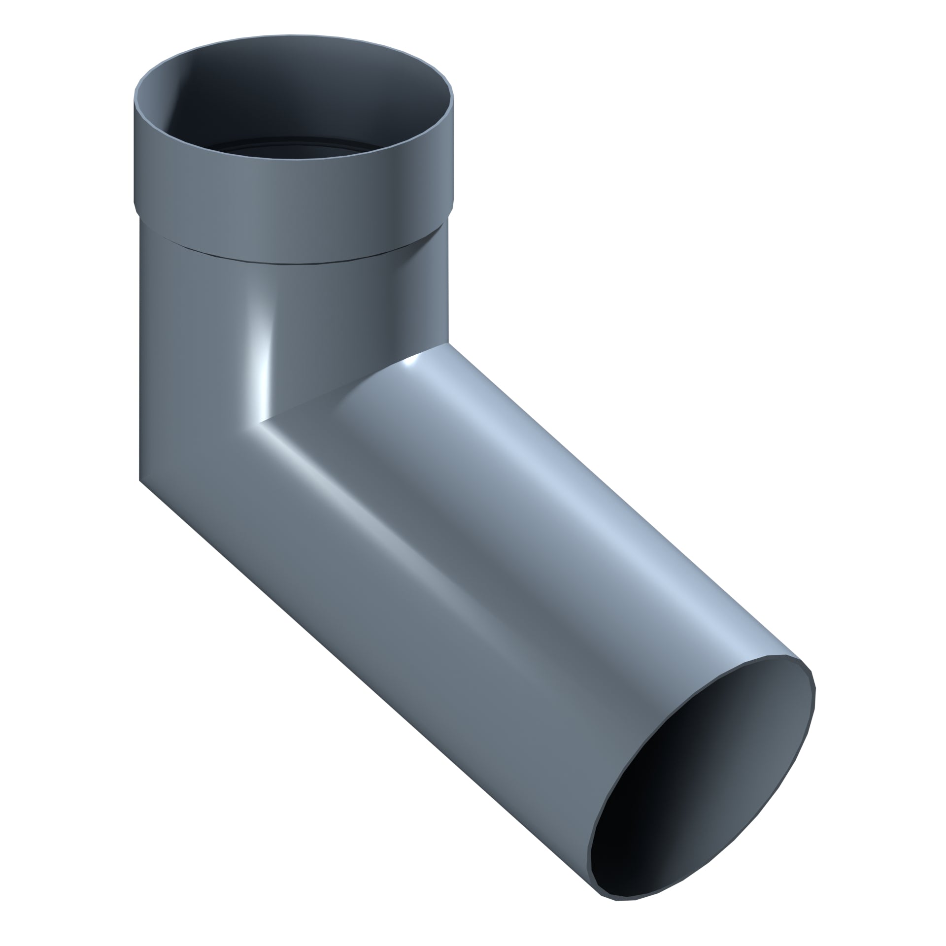 Dales Contemporary Round 152.4mm Dia Downpipe - Long Tailed Elbow 112.5 Degree (300mm Projection) CW Socket