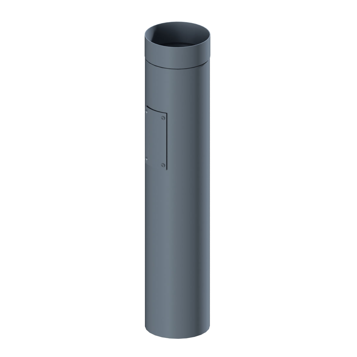 Dales Contemporary Round 152.4mm Dia Downpipe - Rodding Access 750mm Long CW Socket & Cover Plate