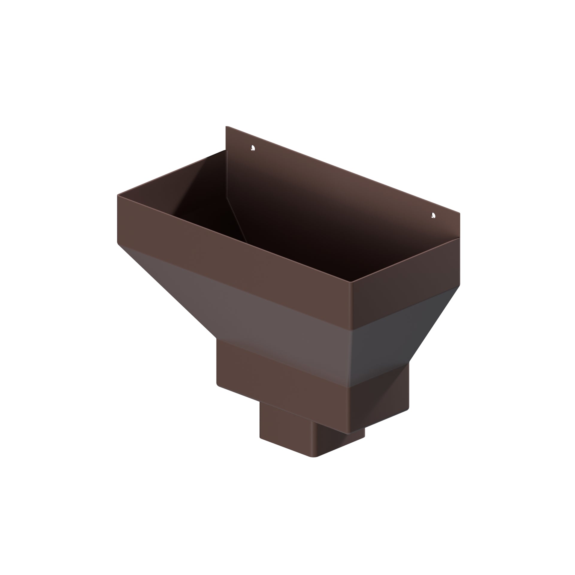 Dales Contemporary Square 76.2mm  Downpipe - Standard Hopper