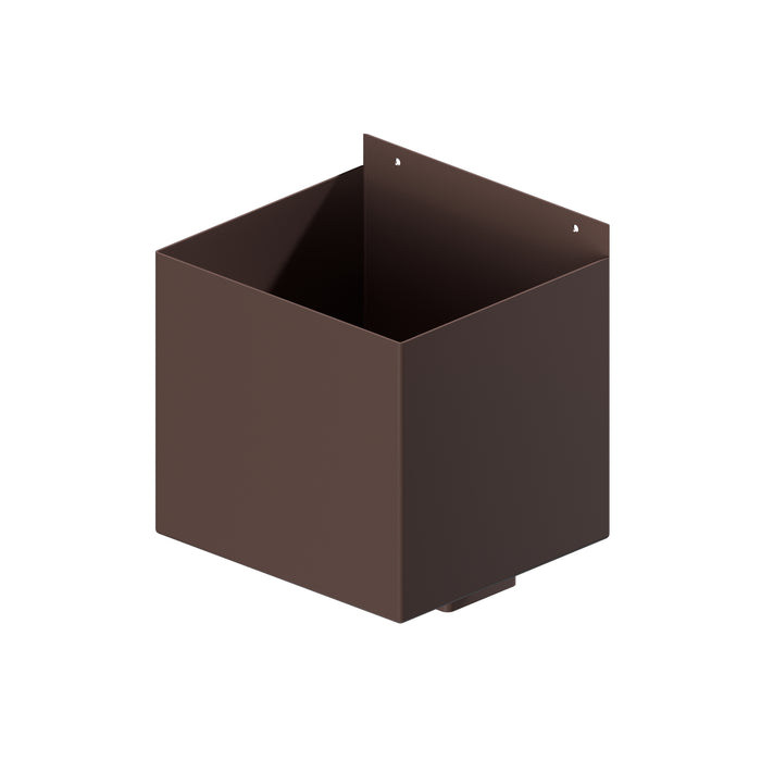 Dales Contemporary Square 76.2mm  Downpipe - Box Hopper 250x225x225mm