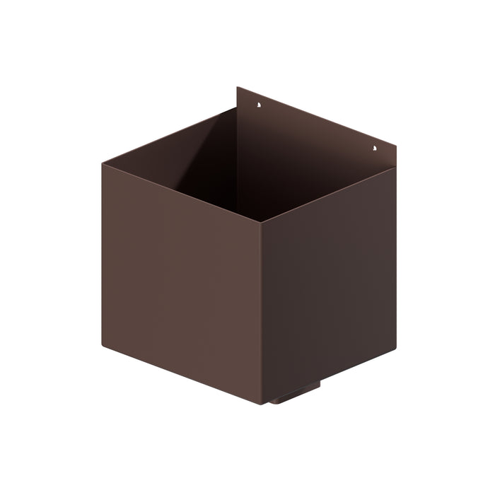 Dales Contemporary Square 76.2mm Downpipe - Box Hopper (30mm Offset) 250x225x225mm