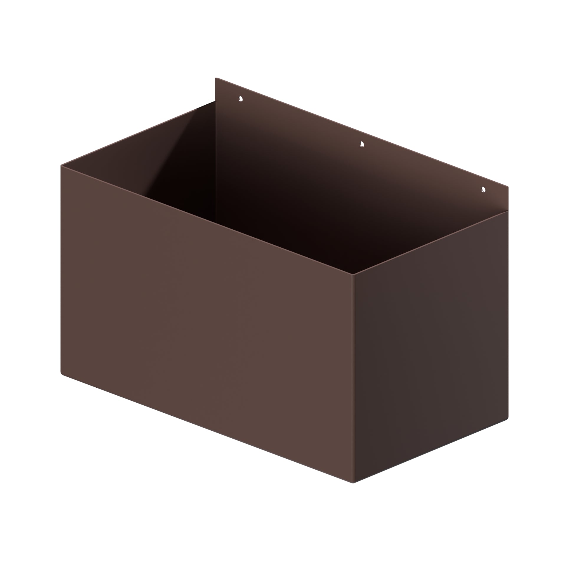 Dales Contemporary Square 76.2mm Downpipe - Box Hopper (30mm Offset) 400x225x225mm